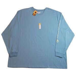 Carhartt Loose Fit Heavyweight Longsleeve Logo Sleeve Graphic Shirt sz:4XL  NWT